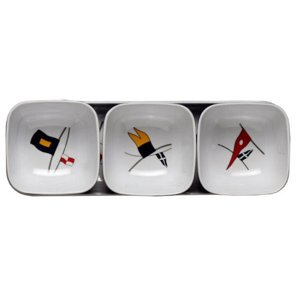 MELAMINE SNACK SET REGATA, 4 PCS