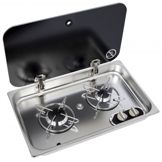 2-BURNER HOB WITH LID