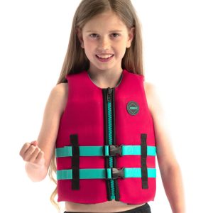 Jobe Neoprene Life Vest Kids Hot Pink