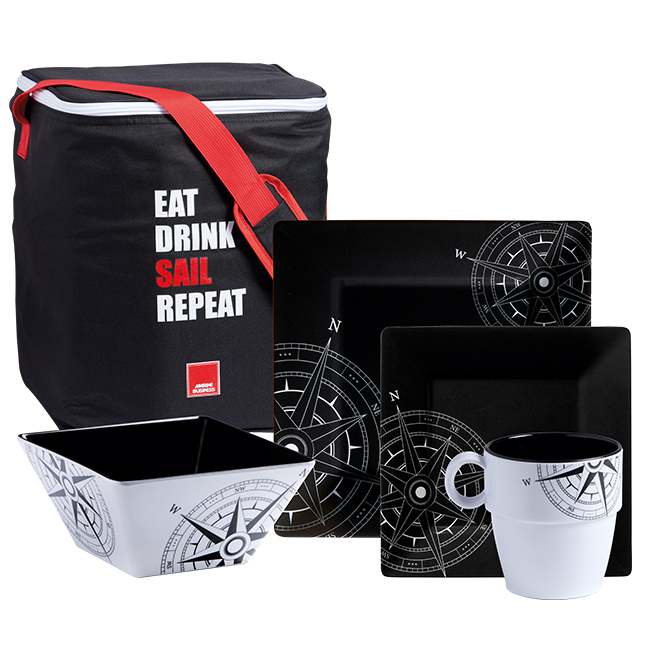 NON-SLIP MELAMINE TABLEWARE PACK ? LOMBOK, 6 PEOPLE ? 24 PCS