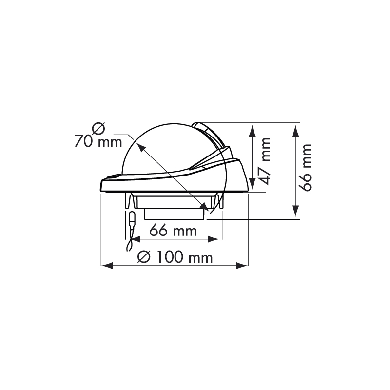 BUSSOLE OFFSHORE 75 AD INCASSO PER PIANI ORIZZONTALI - Image 2