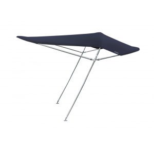 CAPOTTINA ARIA IN ACCIAIO INOX A 3 ARCHI TUBO Ø MM.22