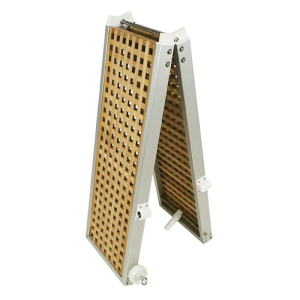 PASSERELLA PIEGHEVOLE IN LEGNO ED ALLUMINIO