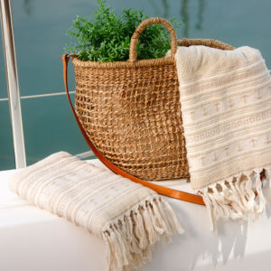 TOWEL SET ANCHORS SANTORINI – BEIGE, 3 PC - Image 2