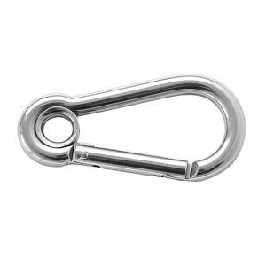 S.S.316 CARABINE WITH EYE AND STRIGHT CLOSING