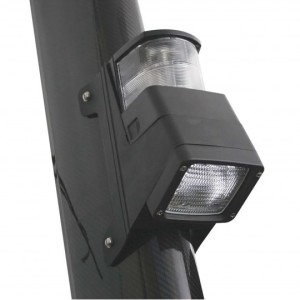 BLACK MAST HEAD LIGHT/SPOTLIGHT