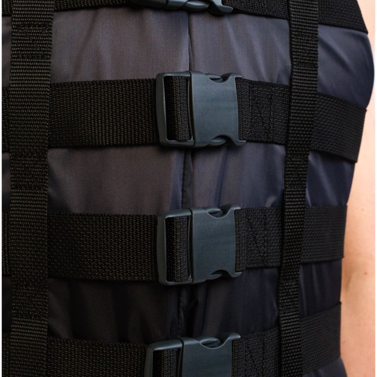 JOBE 4 BUCKLE VEST BLACK thumbnail 3
