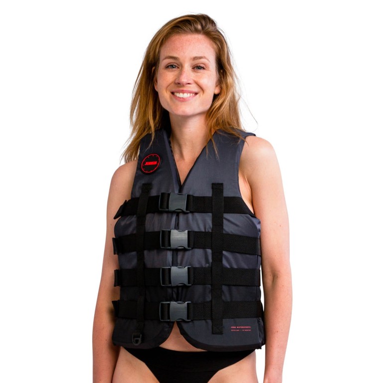 JOBE 4 BUCKLE VEST BLACK