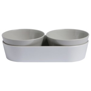 Melamine Snack Set Harmony – Bone, 3 Pcs