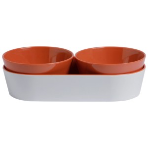 Melamine Snack Set Harmony – Coral, 3 Pcs