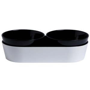 Melamine Snack Set Harmony – Black, 3 Pcs