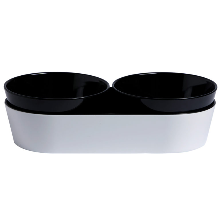 Melamine Snack Set Harmony – Black, 3 Pcs