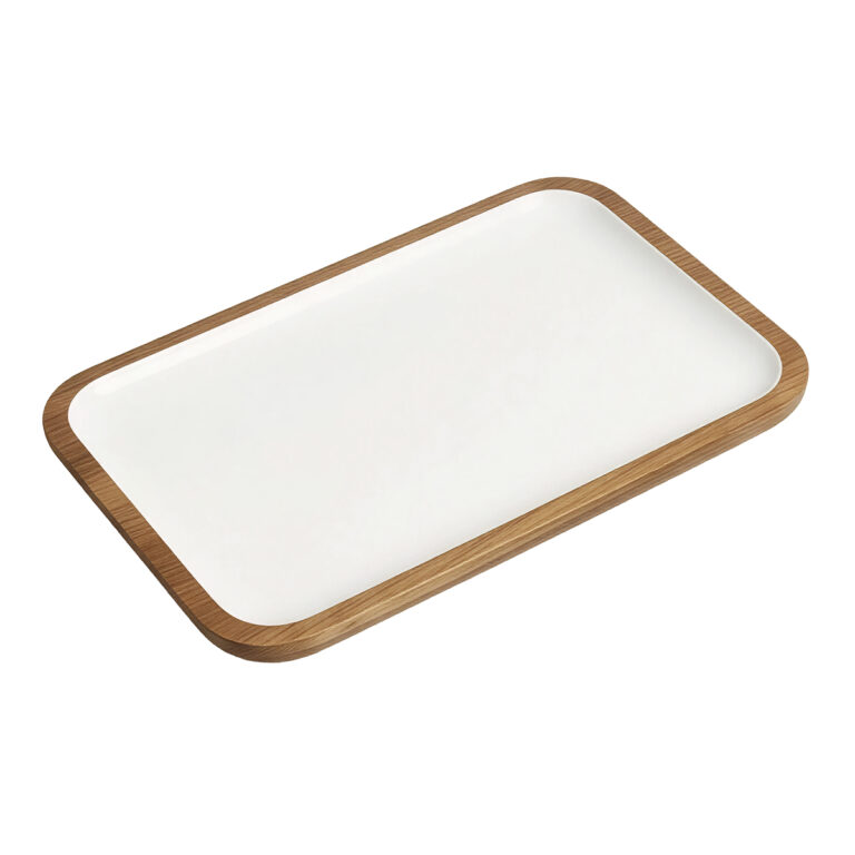 Cocoa Tray 30×20, Set Of 2 – White