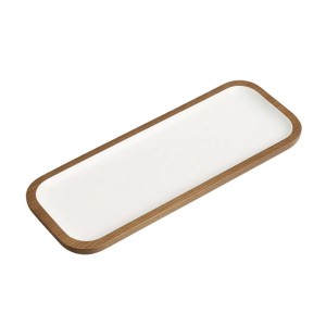 Cocoa Tray 38×15, Set Of 2 – White