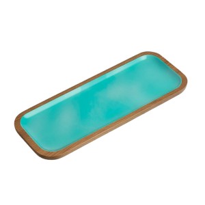 Cocoa Tray 38×15, Set Of 2 – Acqua