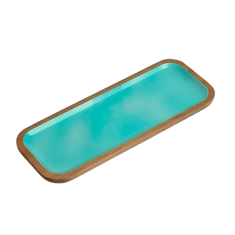 Cocoa Tray 38×15, Set Of 2 – Acqua