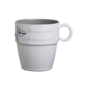 Melamine Non-slip Mug Welcome On Board, 6 Pc