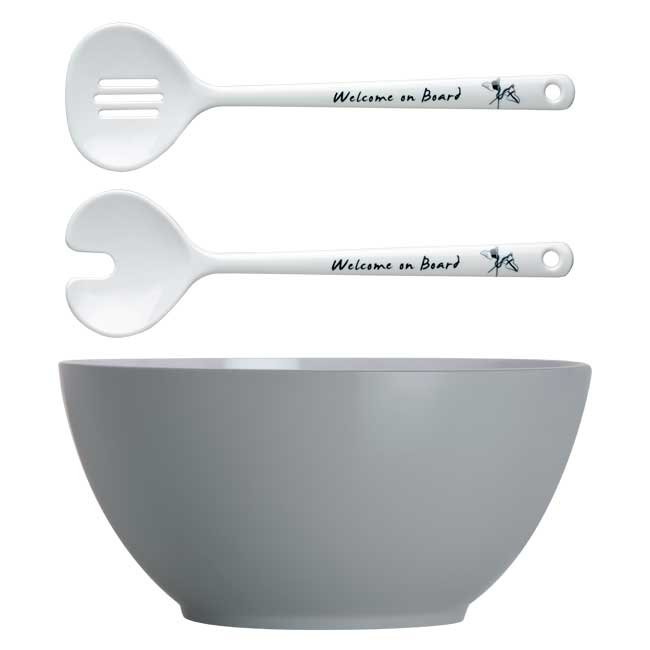 Melamine Salad Bowl And Servers Welcome On Board