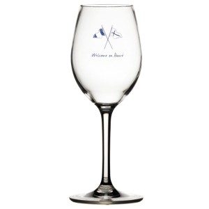 Non Slip Wine Glass Welcome On Board, 6 Pc