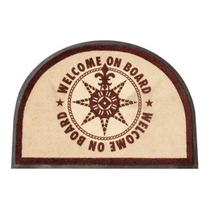 Non Slip Mat Welcome On Board – Brown