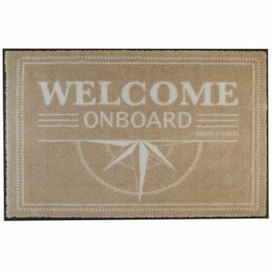 Non-slip Mat Welcome – Brown