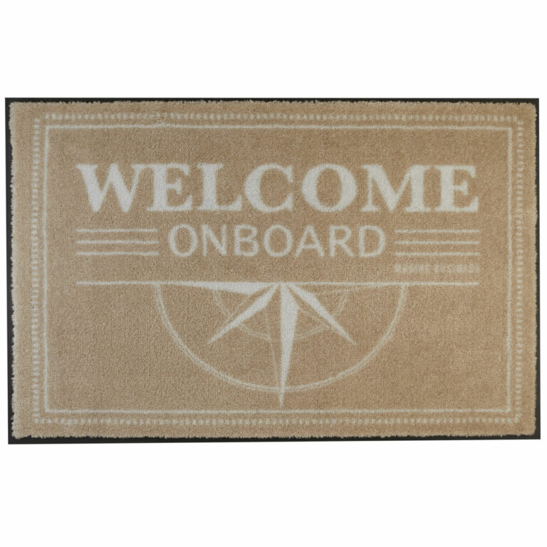 Non-slip Mat Welcome – Brown