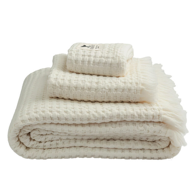 Waffle Towels Ecru, 3 Pcs – Sea & Salt