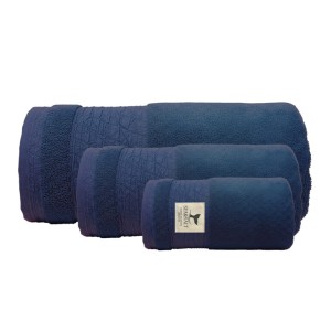 Navy Towel Set, 3 Pcs – Sea & Salt