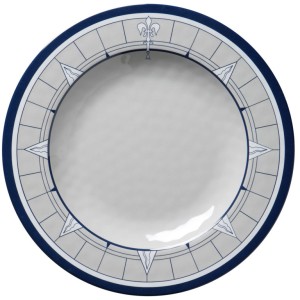 Melamine Dessert Plate Pacific, 6 Pc