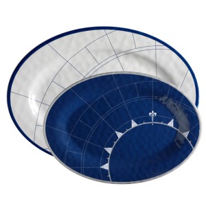 Melamine Oval Serving Dish Pacific