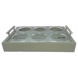 Cup Holder Tray Waves- Beige L