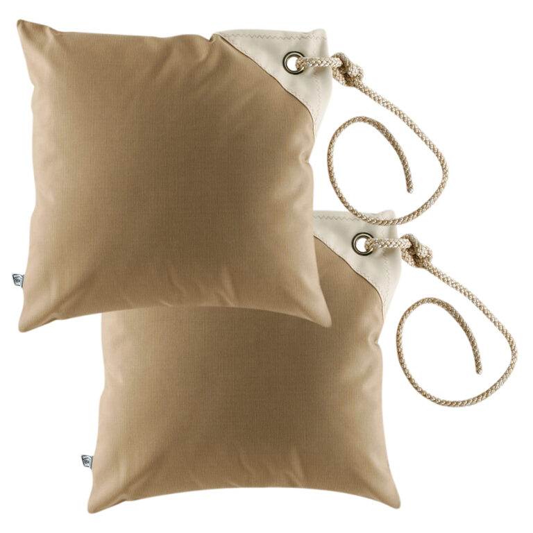 Cushion Windproof + Stuffing Waterproof – Beige, 2 Pc