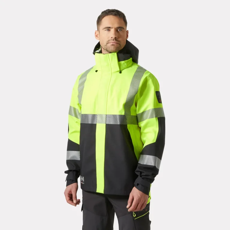 ICU Hi Vis 3 Layer Waterproof Shell Jacket thumbnail 2