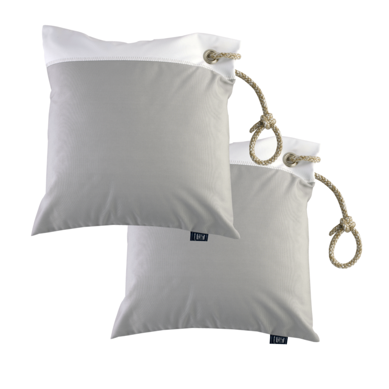 2 Waterproof Cushions – Light Grey